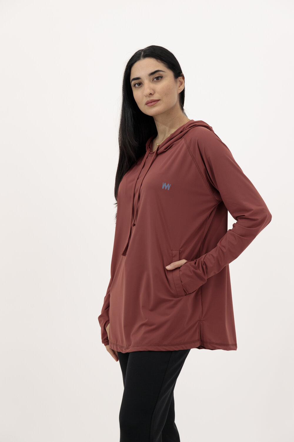 Super Soft Hooded Shirts Chocolate Brown 