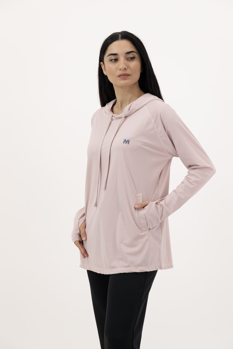 Flare Super Soft Hooded Shirt Pink