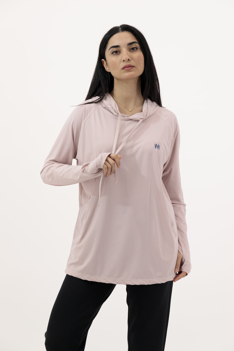 Flare Super Soft Hooded Shirt Pink