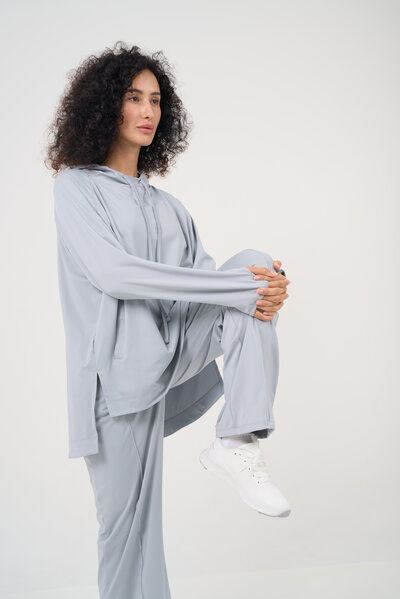 جوي طقم المرح رمادي فاتح