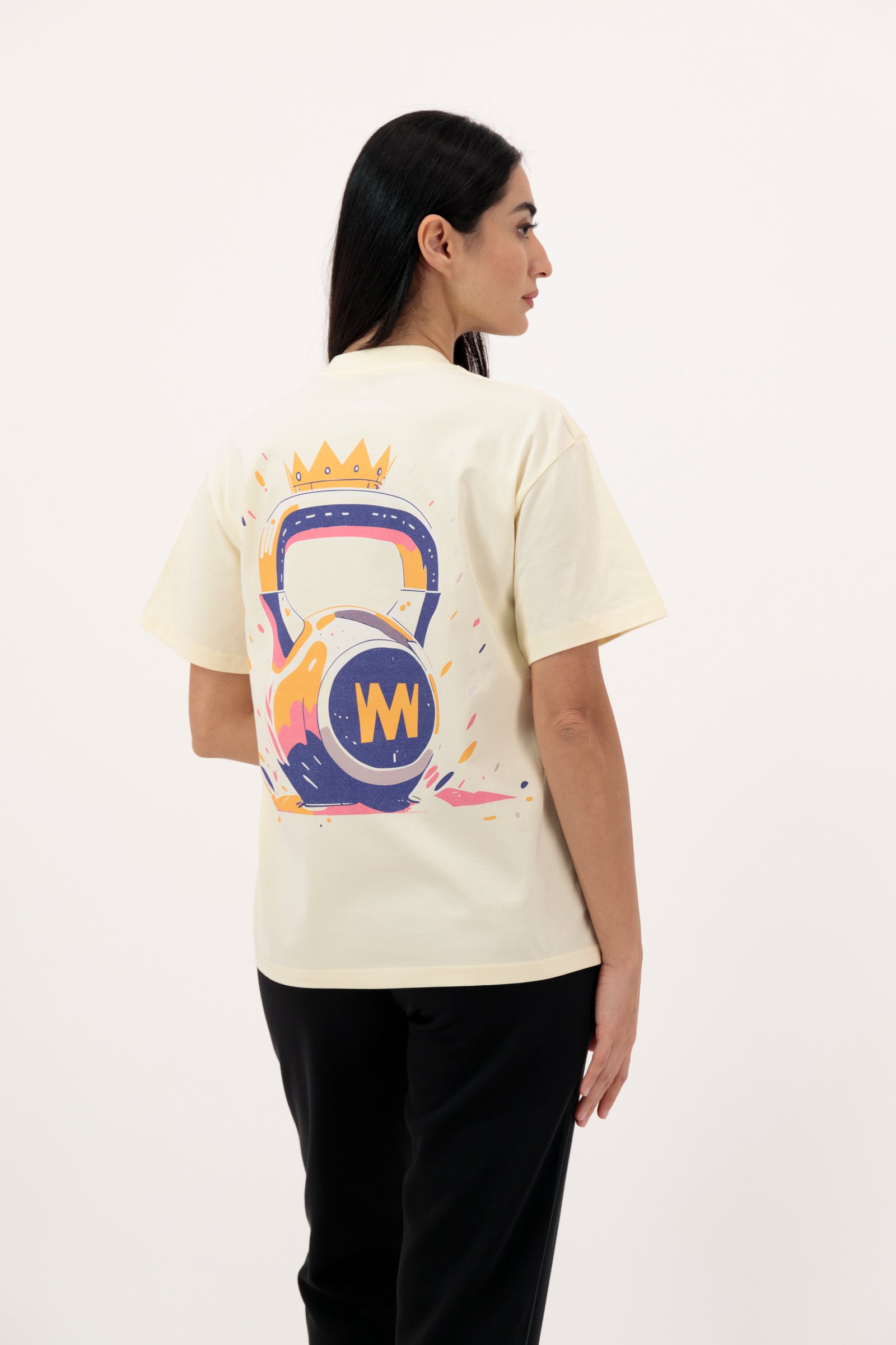 Kettlebell Athelitic T-shirt Cream 