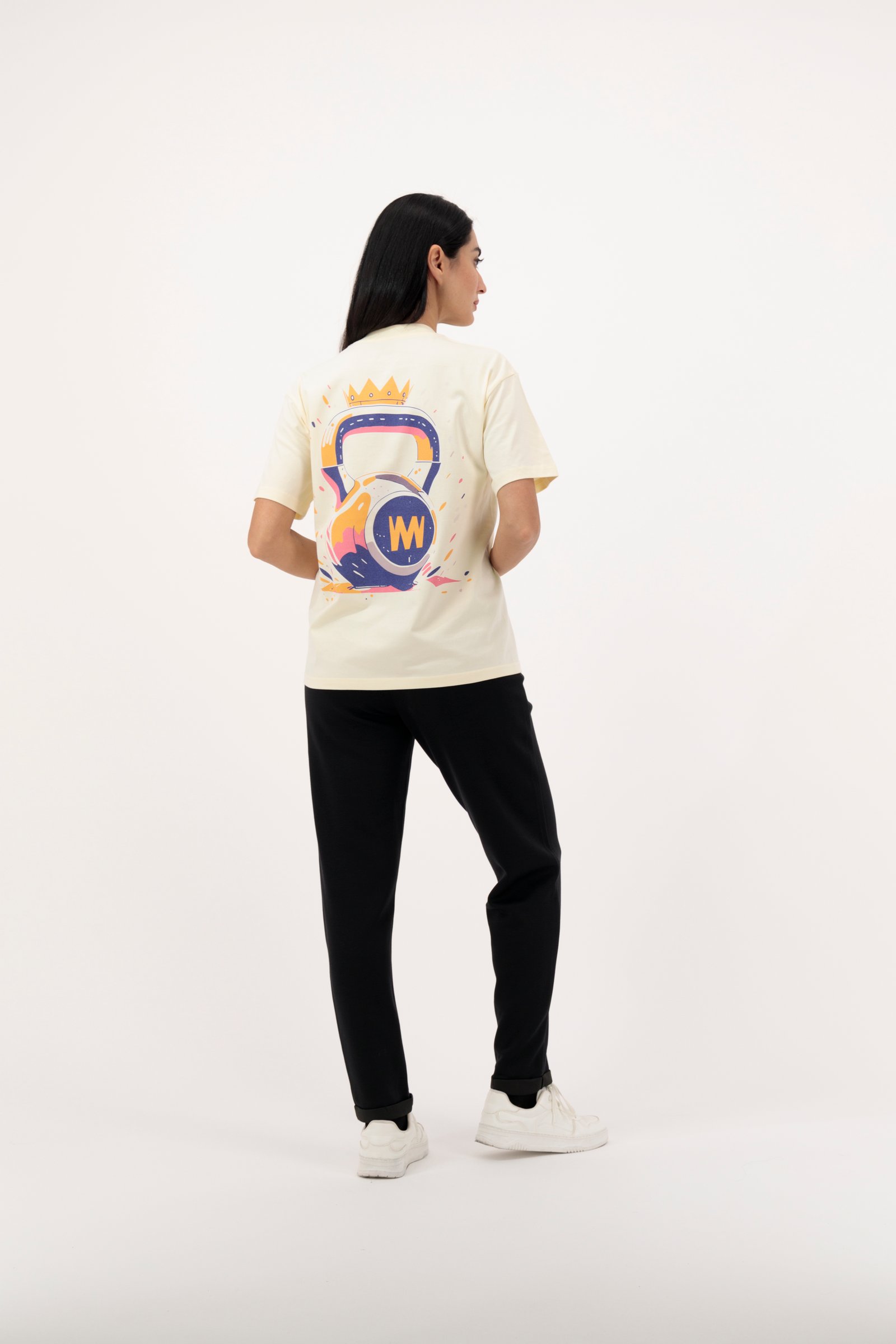 Kettlebell Athelitic T-shirt Cream 