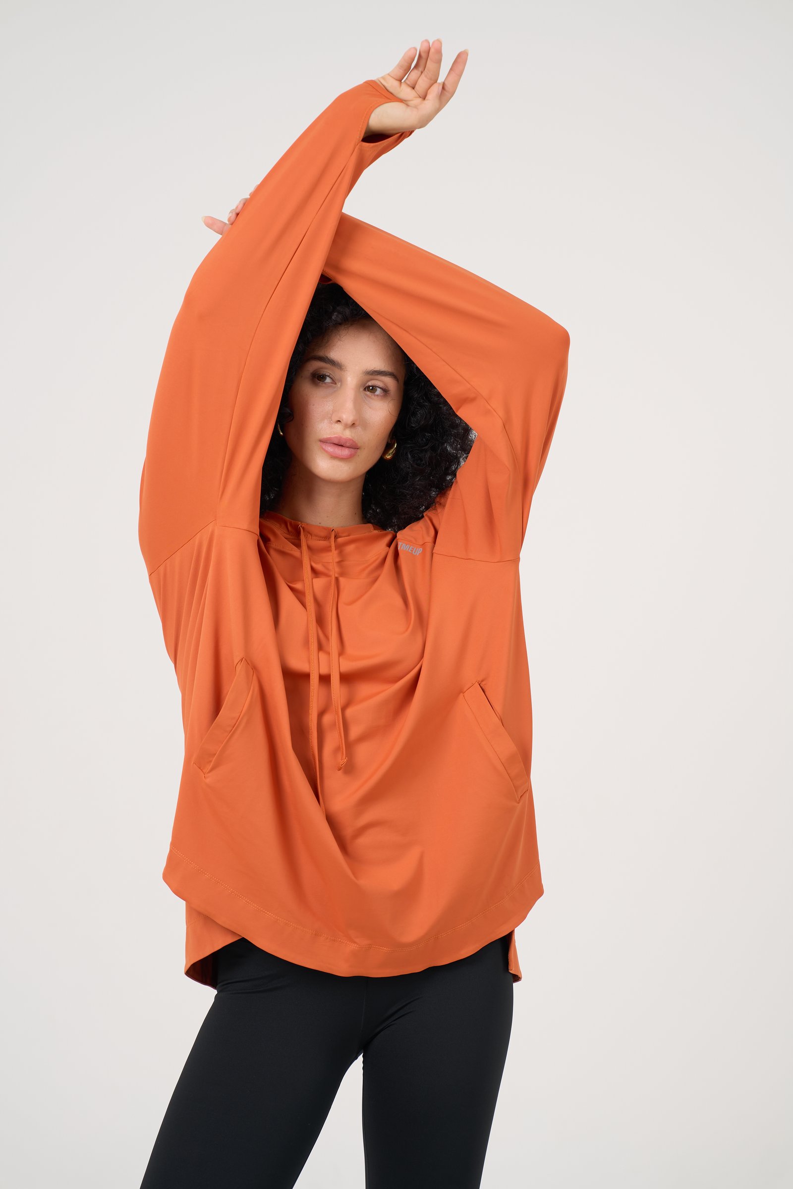 Mandarin Hooded Shirt 