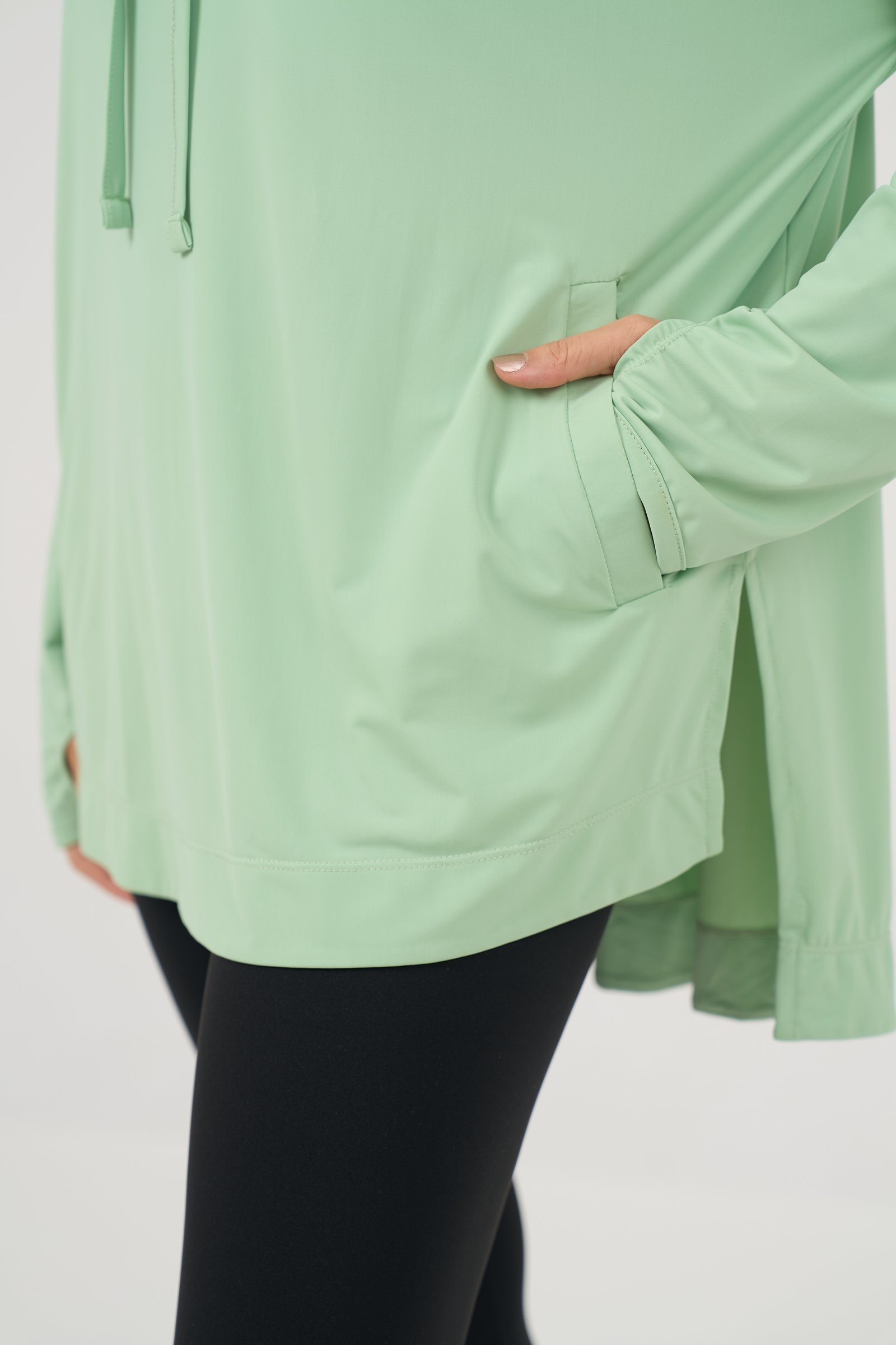 Pistachio Hooded Shirt 