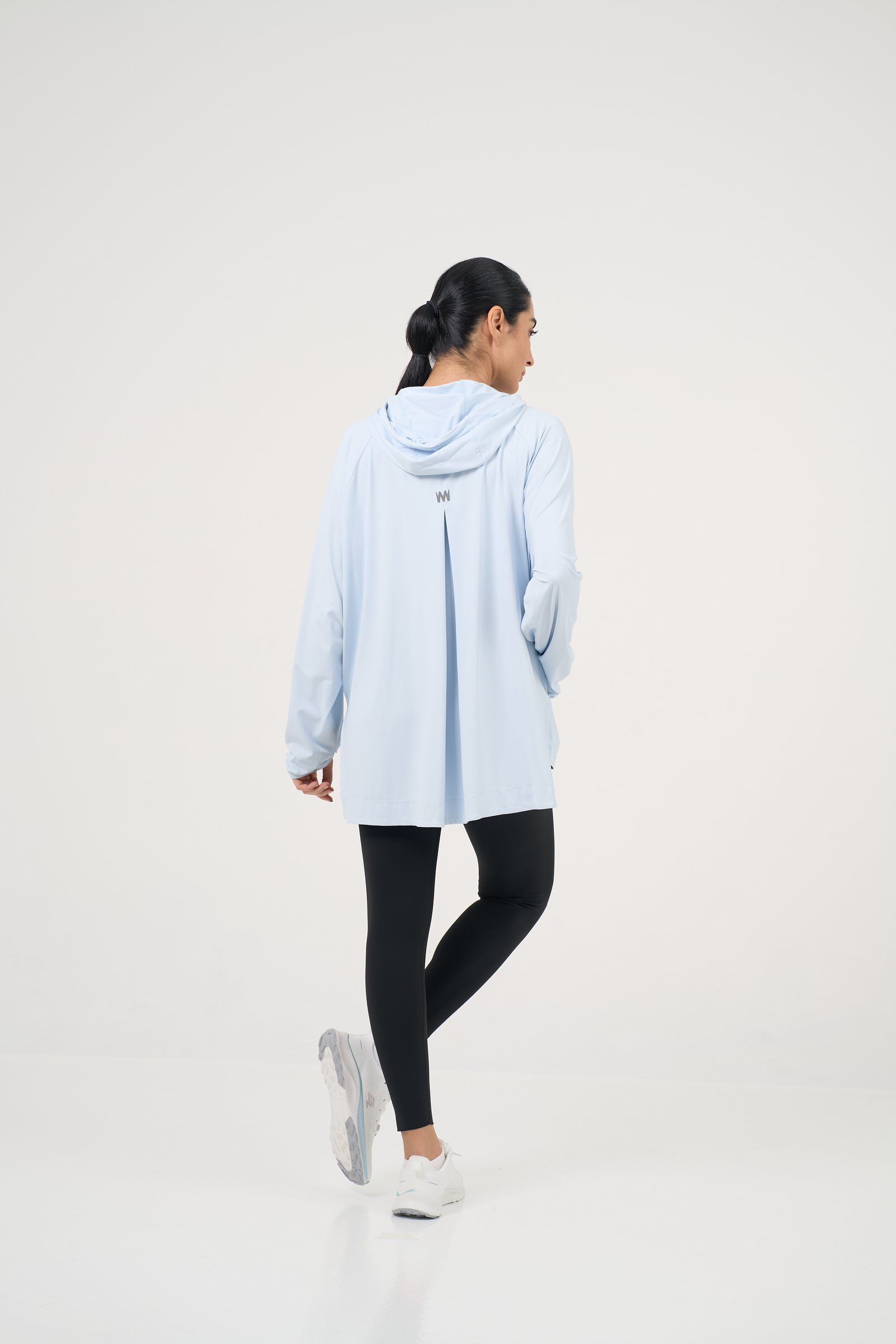 Sky Blue Hooded Shirt 