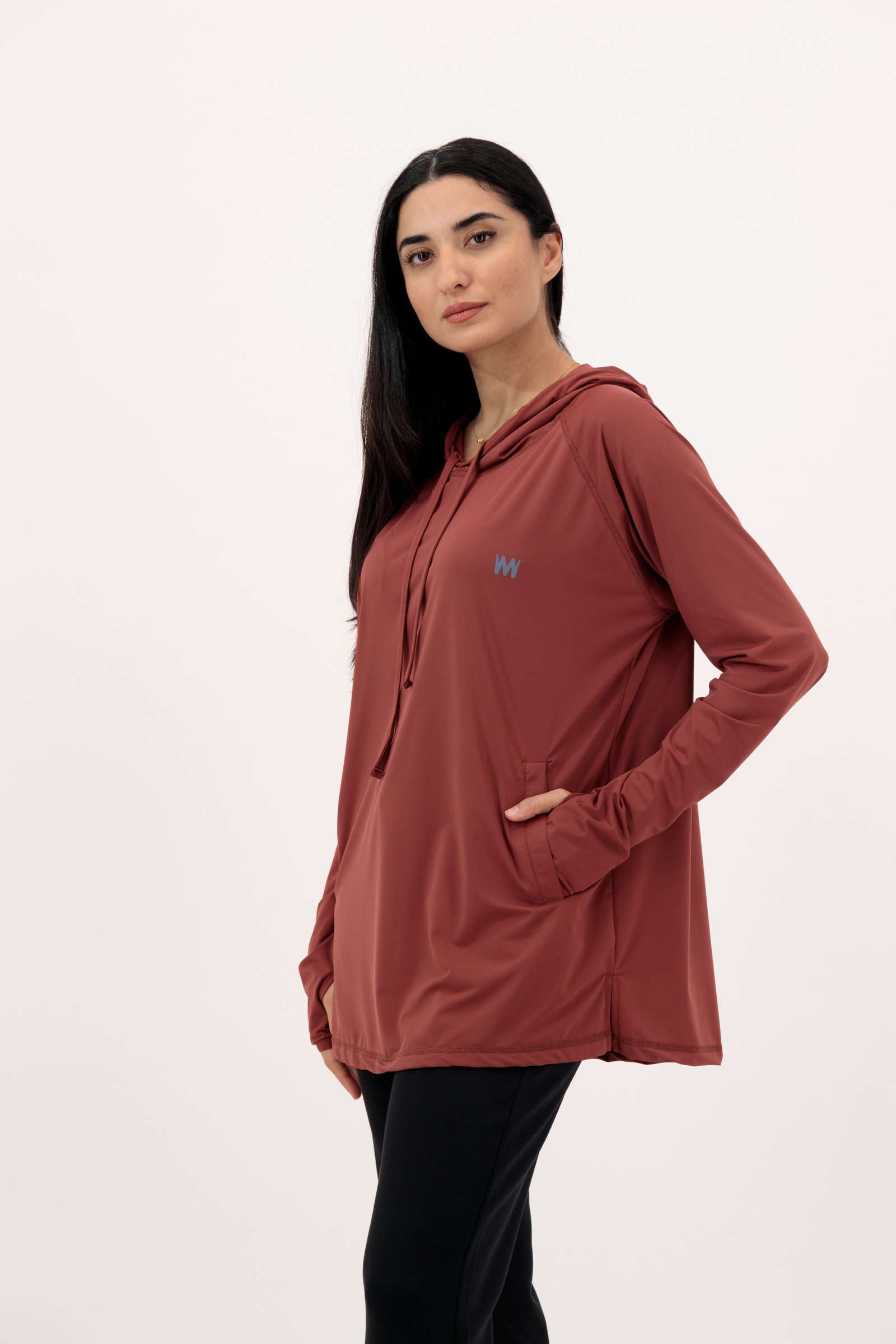 Super Soft Hooded Shirts Chocolate Brown 
